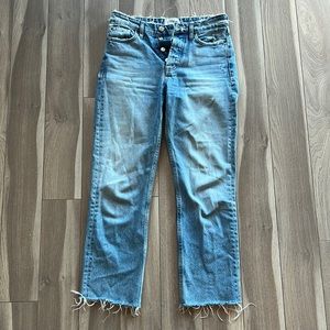 Zara high waisted straight legged jeans